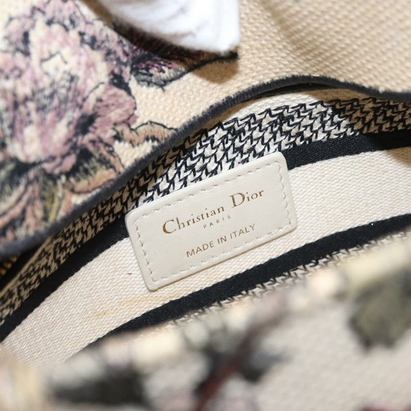 【日本直送】Christian Dior Jardin 手提包 帆布 兩用 米色 金色 正品 bs31958-18
