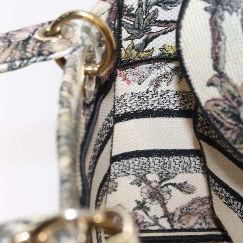 【日本直送】Christian Dior Jardin 手提包 帆布 兩用 米色 金色 正品 bs31958-20