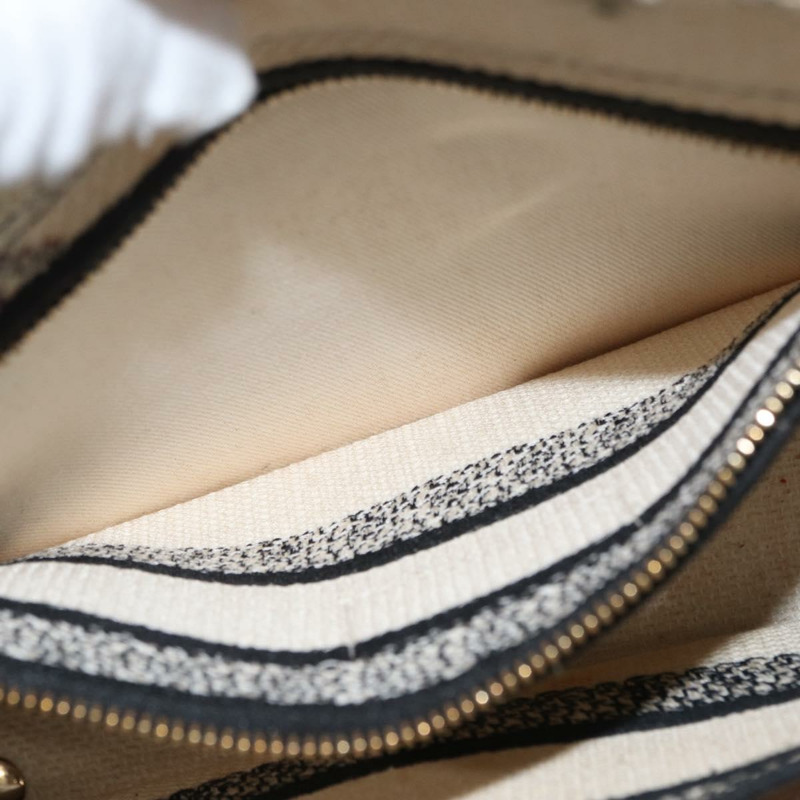 【日本直送】Christian Dior Jardin 手提包 帆布 兩用 米色 金色 正品 bs31958-22