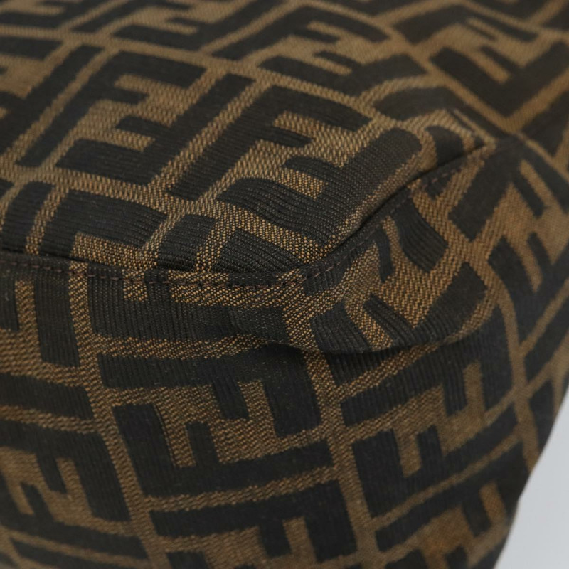 【日本直送】FENDI Zucca帆布Mamma Baguette手袋 棕色/黑色 正品 161713V-15