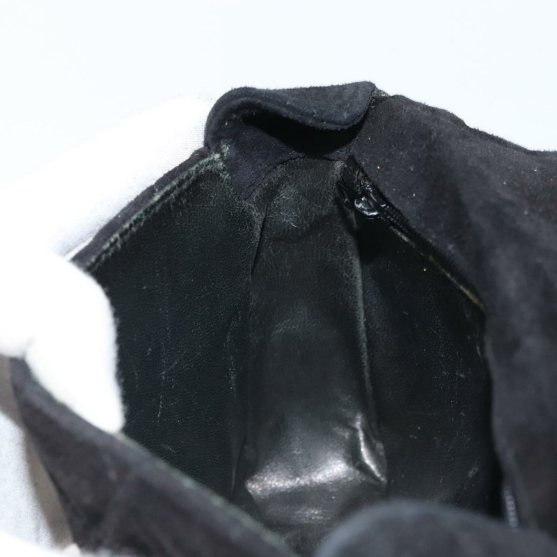 【日本直送】香奈兒 Matelasse 鏈條肩背包 麂皮 黑色 金色 CC 標誌 正品 BA9390-20