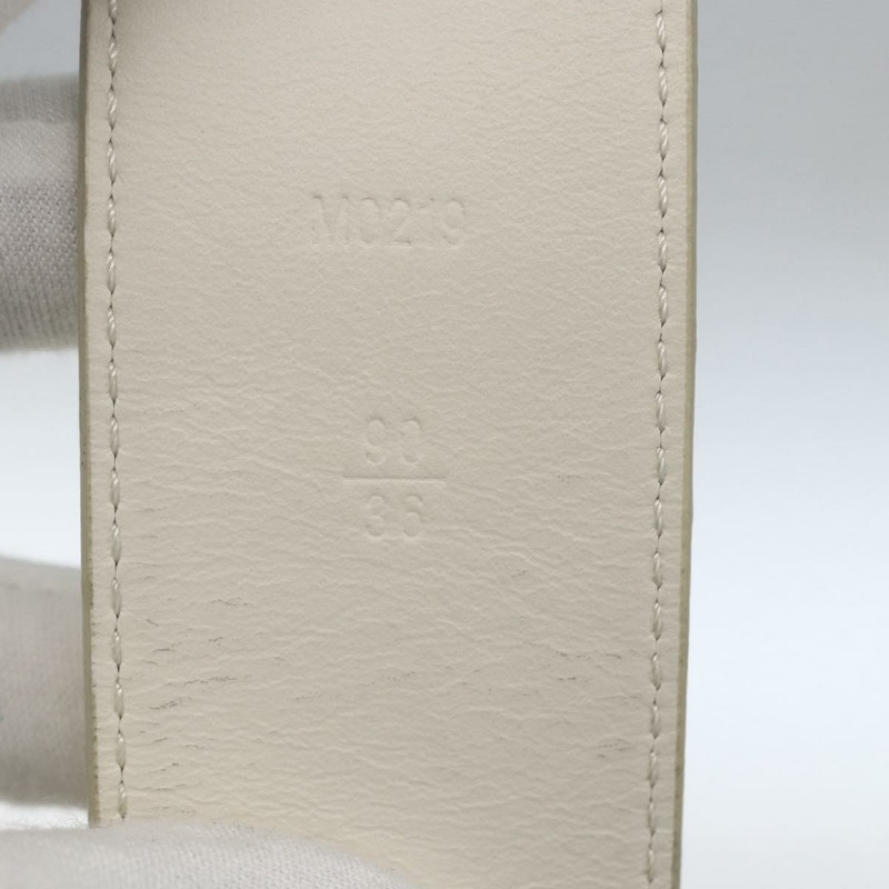 【日本直送】路易威登 Monogram Prism Ceinture LV Shape Belt 銀色 M0219 LV Auth 162778V-13