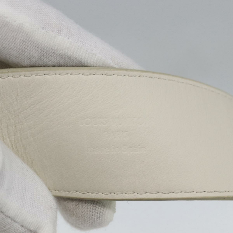 【日本直送】路易威登 Monogram Prism Ceinture LV Shape Belt 銀色 M0219 LV Auth 162778V-14