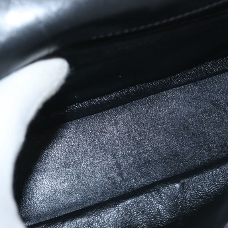 【日本直送】香奈兒鏈絎縫20吋Boy Chanel包，羊皮材質，黑色銀色雙C標誌，正品ka1271V-10