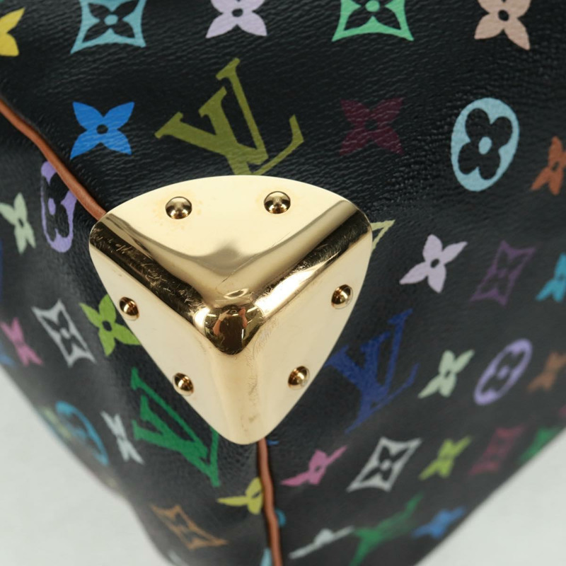 【日本直送】路易威登 Monogram Multicolor Speedy 30 手提包 黑色 M92642 正品 BA9226SAV-8