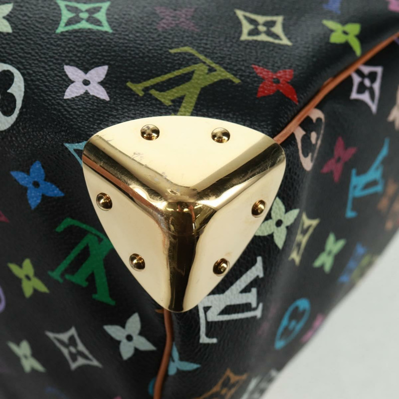 【日本直送】路易威登 Monogram Multicolor Speedy 30 手提包 黑色 M92642 正品 BA9226SAV-15