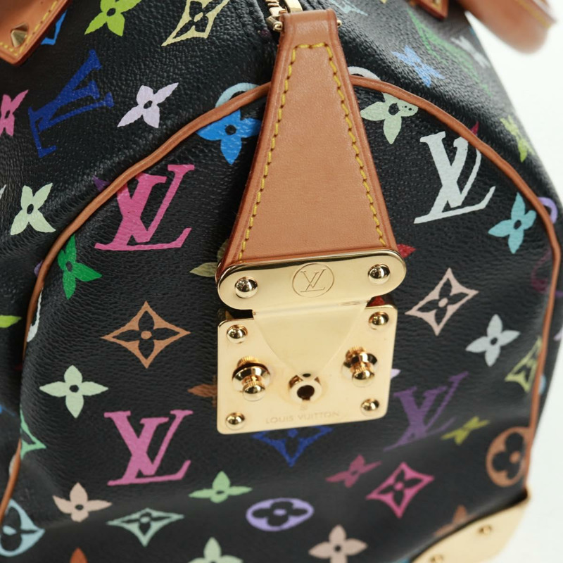 【日本直送】路易威登 Monogram Multicolor Speedy 30 手提包 黑色 M92642 正品 BA9226SAV-19