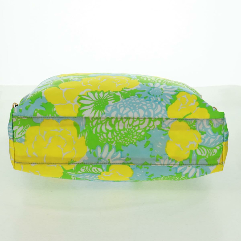 【日本直送】PRADA 尼龍皮革雙色手提包，金色，正品 am10186V-4