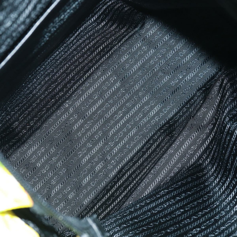 【日本直送】PRADA 尼龍皮革雙色手提包，金色，正品 am10186V-8