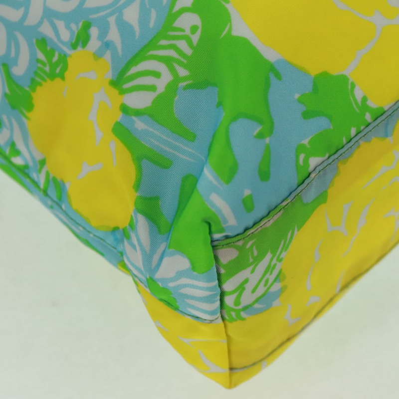 【日本直送】PRADA 尼龍皮革雙色手提包，金色，正品 am10186V-16