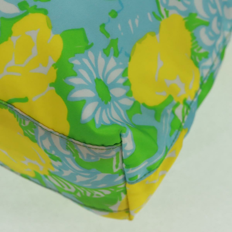 【日本直送】PRADA 尼龍皮革雙色手提包，金色，正品 am10186V-17