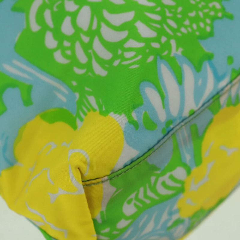 【日本直送】PRADA 尼龍皮革雙色手提包，金色，正品 am10186V-18