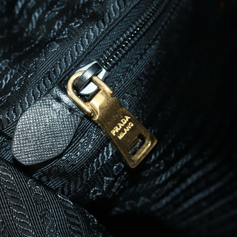 【日本直送】PRADA 尼龍皮革雙色手提包，金色，正品 am10186V-25