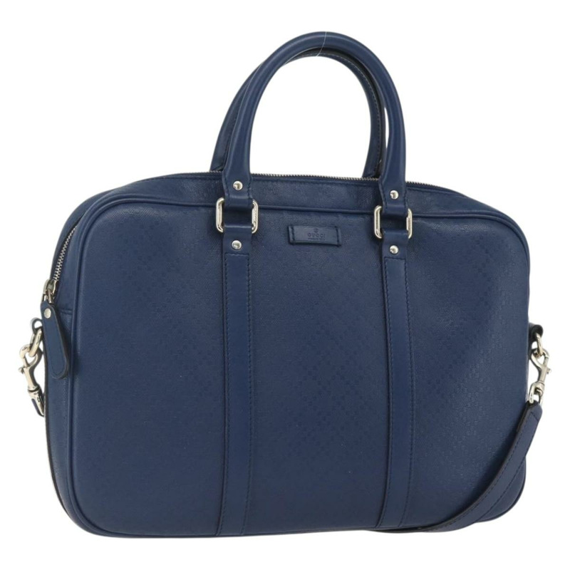 【日本直送】GUCCI 手提包 PVC 兩用 海軍藍 金色 344357 正品 BA9587-0