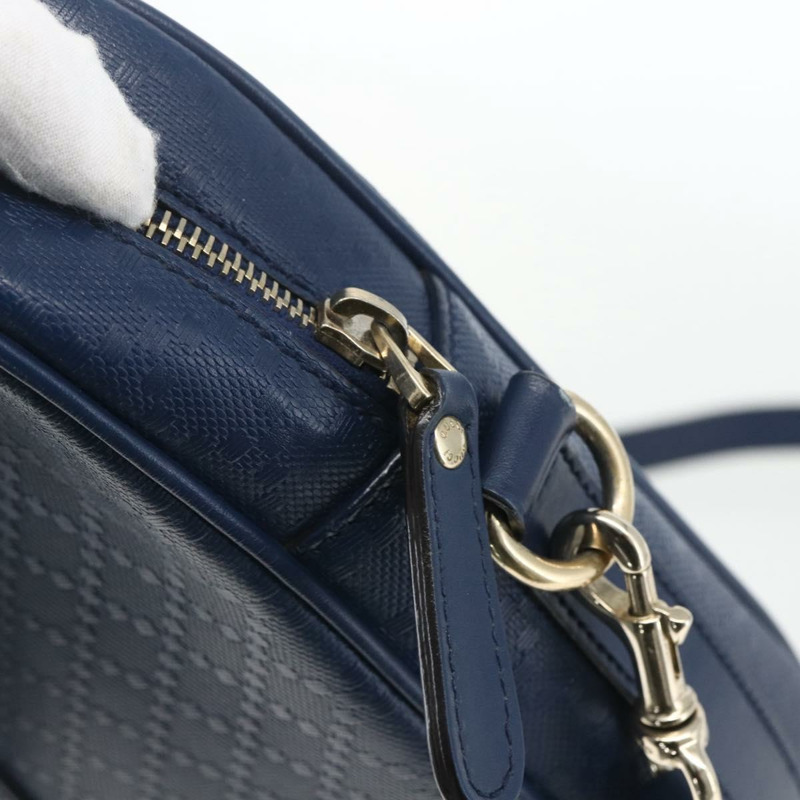 【日本直送】GUCCI 手提包 PVC 兩用 海軍藍 金色 344357 正品 BA9587-9