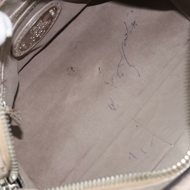 【日本直送】FENDI Celeria Ray 手提包 皮革 兩用 灰色 銀色 正品 BA9567-9