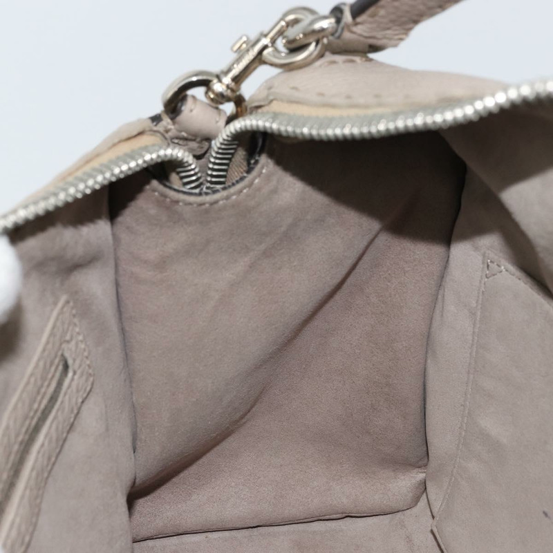 【日本直送】FENDI Celeria Ray 手提包 皮革 兩用 灰色 銀色 正品 BA9567-21