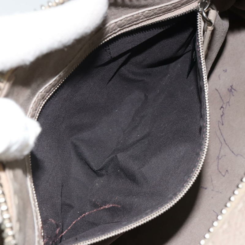 【日本直送】FENDI Celeria Ray 手提包 皮革 兩用 灰色 銀色 正品 BA9567-24