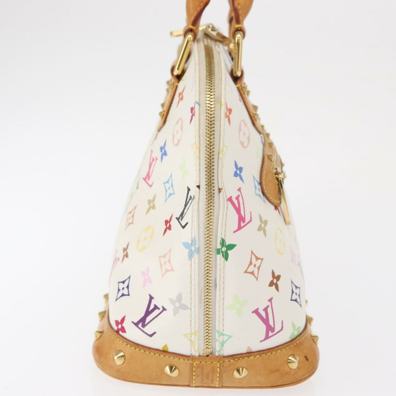 【日本直送】路易威登 Monogram Multicolor Alma 手提包 白色 M92647 LV Auth ep12643-3