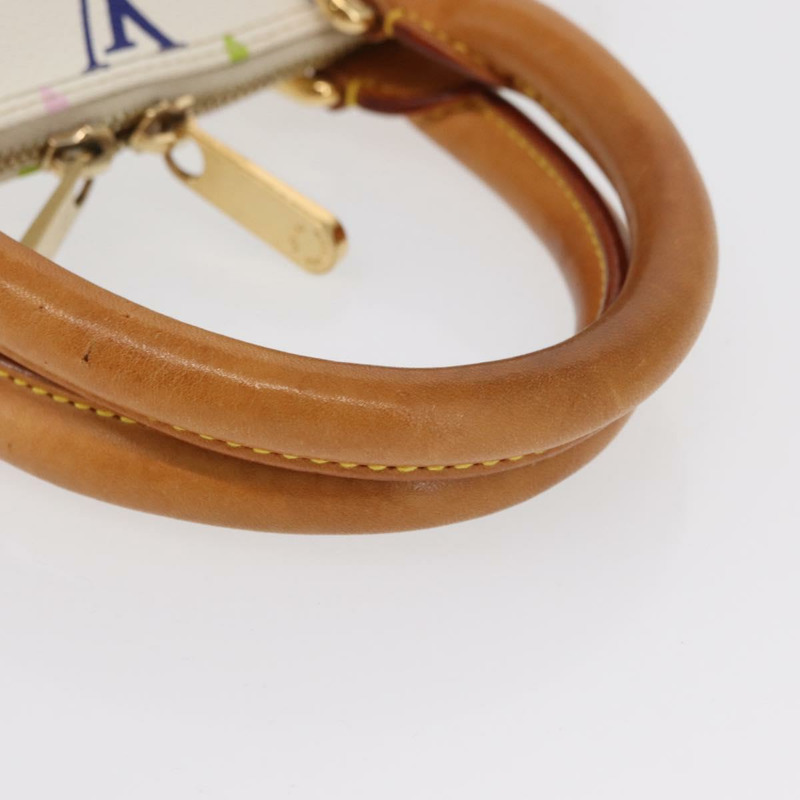 【日本直送】路易威登 Monogram Multicolor Alma 手提包 白色 M92647 LV Auth ep12643-6