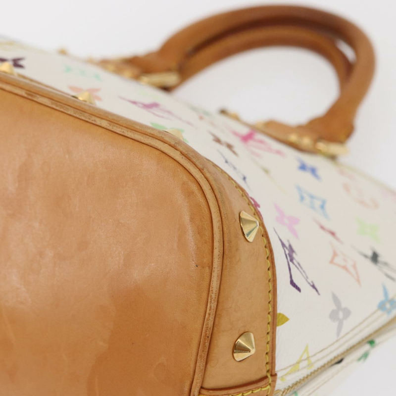 【日本直送】路易威登 Monogram Multicolor Alma 手提包 白色 M92647 LV Auth ep12643-14