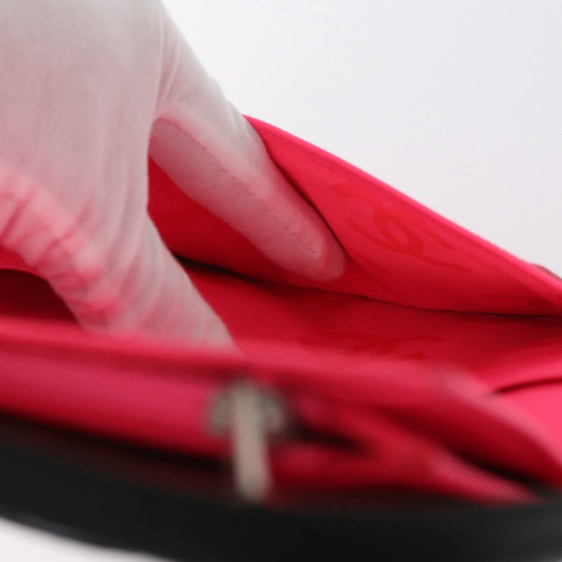 【日本直送】香奈兒 Cambon 系列長版錢包，小牛皮材質，黑色銀色 CC 標誌，正品 ac3882-18