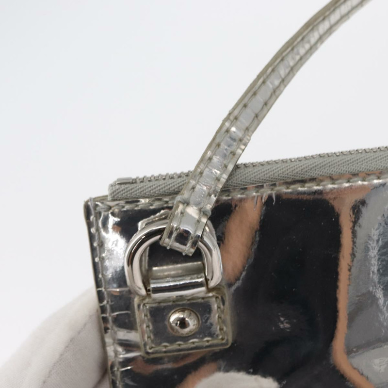 【日本直送】路易威登 Monogram Miroir Pochette Platt 手拿包 銀色 M95277 LV 正品 BA9494-8
