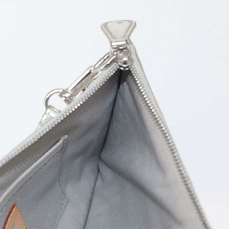 【日本直送】路易威登 Monogram Miroir Pochette Platt 手拿包 銀色 M95277 LV 正品 BA9494-18