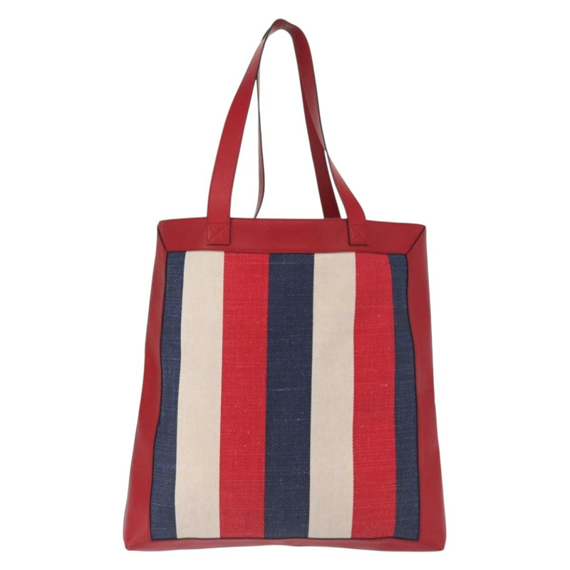 【日本直送】GUCCI Sherry Line 帆布手提包 白色 紅色 523781 正品 BA9487-1