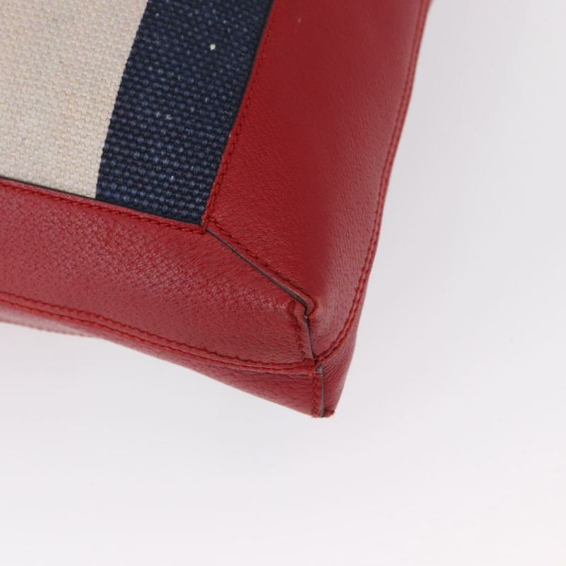 【日本直送】GUCCI Sherry Line 帆布手提包 白色 紅色 523781 正品 BA9487-13