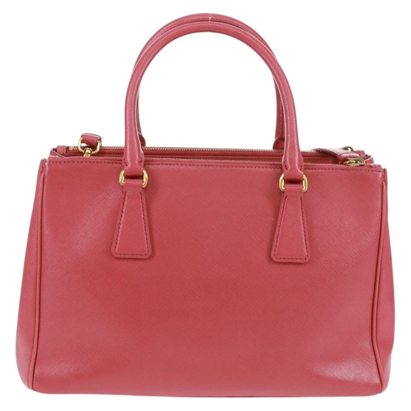 【日本直送】PRADA Galleria 手提包，Safiano 皮革，兩用，粉金配色，正品，貨號 163295V-1