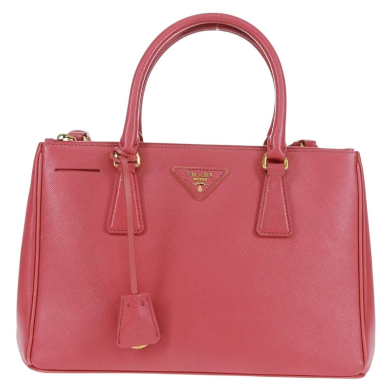 【日本直送】PRADA Galleria 手提包，Safiano 皮革，兩用，粉金配色，正品，貨號 163295V-12