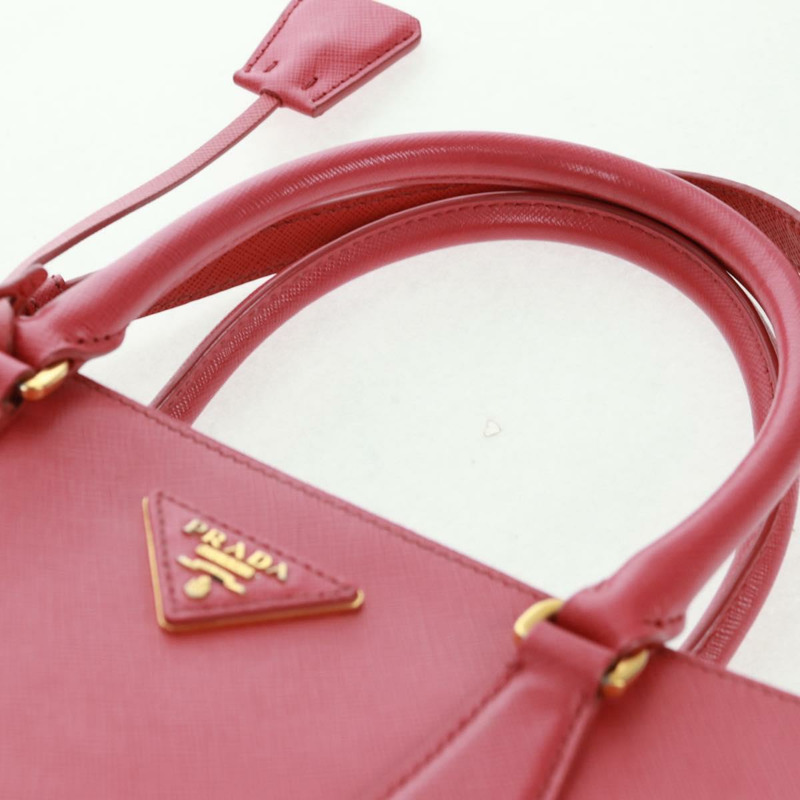 【日本直送】PRADA Galleria 手提包，Safiano 皮革，兩用，粉金配色，正品，貨號 163295V-13