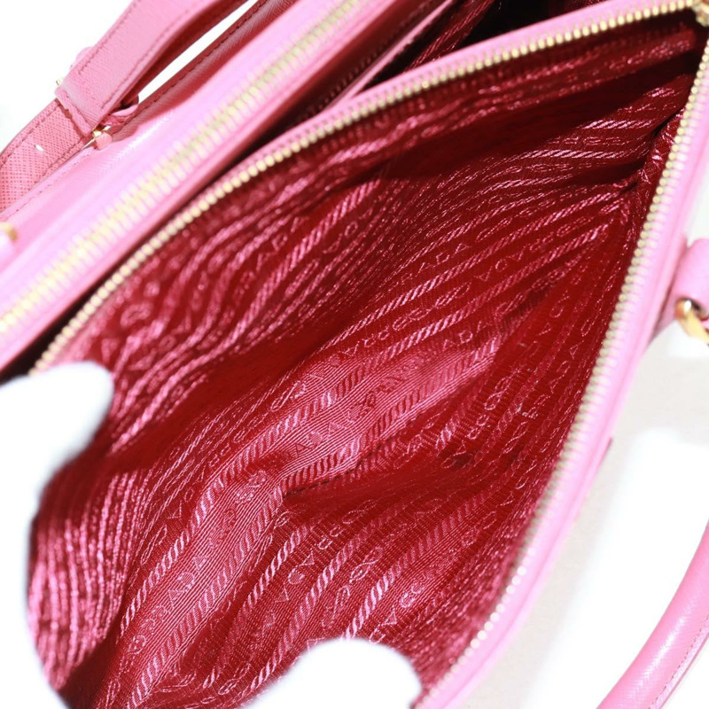 【日本直送】PRADA Galleria 手提包，Safiano 皮革，兩用，粉金配色，正品，貨號 163295V-21