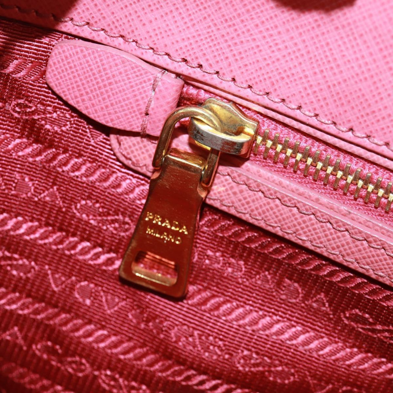 【日本直送】PRADA Galleria 手提包，Safiano 皮革，兩用，粉金配色，正品，貨號 163295V-26