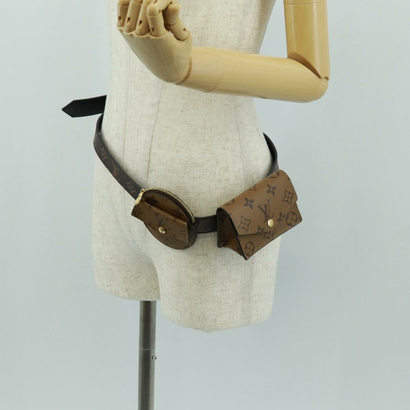 【日本直送】路易威登 Monogram Reverse Ceinture Daily 多口袋手拿包 LV 158211SAM-28