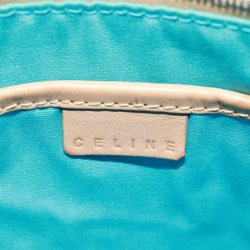 【日本直送】CELINE Macadam帆布配件包，綠松石藍銀色，正品編號159881V-16