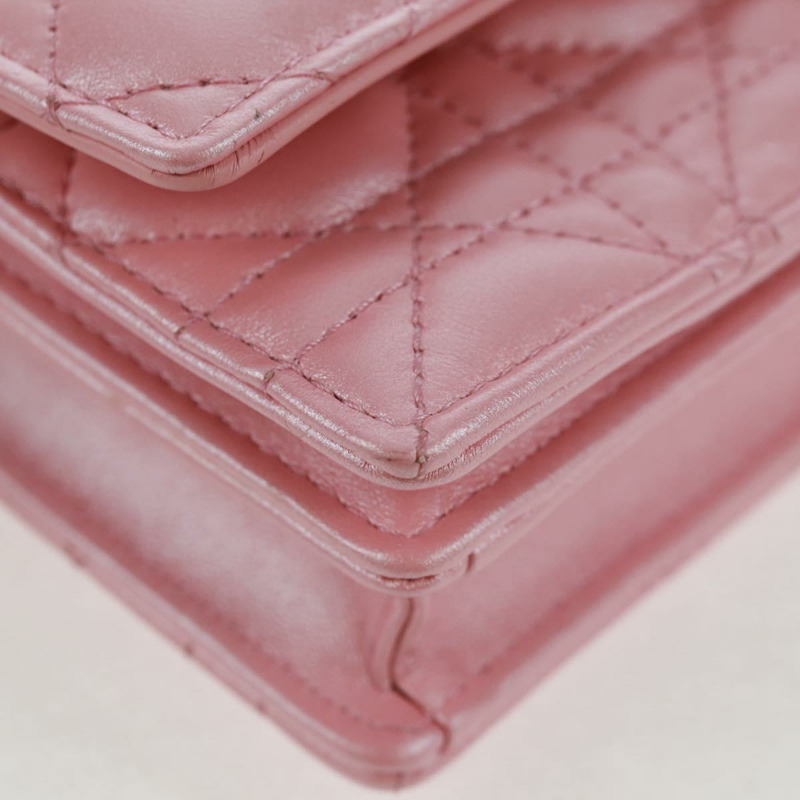 【日本直送】Christian Dior Cannage Miss Dior 鏈條包 皮革 2way 粉紅色 正品 159907SAM-8