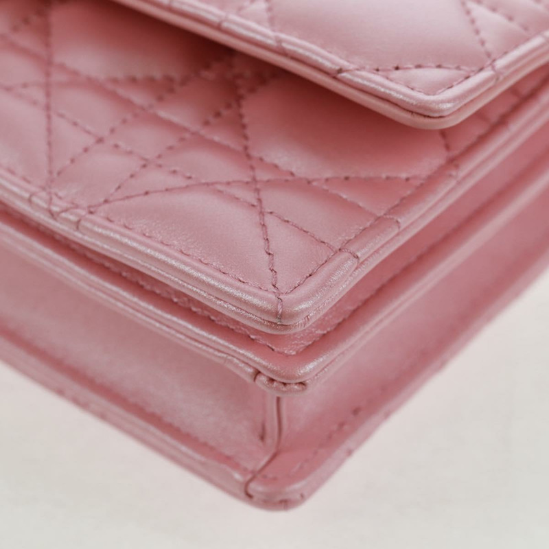 【日本直送】Christian Dior Cannage Miss Dior 鏈條包 皮革 2way 粉紅色 正品 159907SAM-14