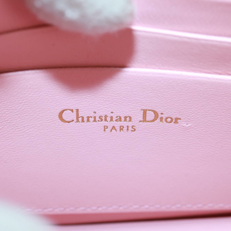 【日本直送】Christian Dior Cannage Miss Dior 鏈條包 皮革 2way 粉紅色 正品 159907SAM-19