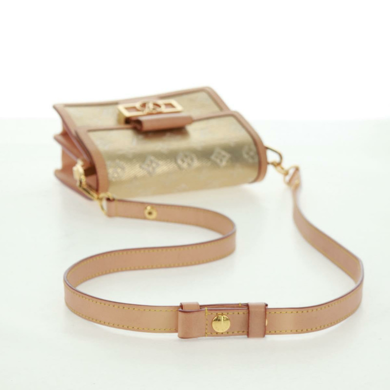 【日本直送】路易威登 Monogram Laminated Jacquard Daufine MINI 金色 M22826 Auth159872SAM-6