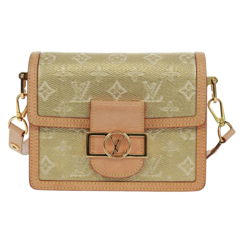 【日本直送】路易威登 Monogram Laminated Jacquard Daufine MINI 金色 M22826 Auth159872SAM-12