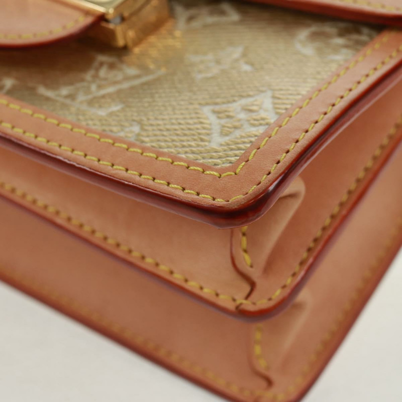 【日本直送】路易威登 Monogram Laminated Jacquard Daufine MINI 金色 M22826 Auth159872SAM-15