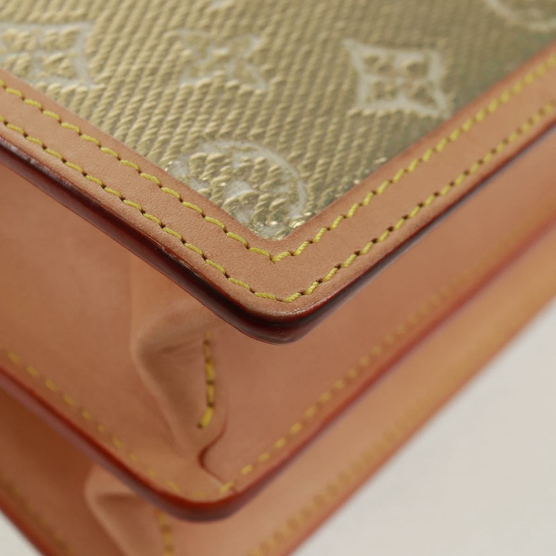 【日本直送】路易威登 Monogram Laminated Jacquard Daufine MINI 金色 M22826 Auth159872SAM-16