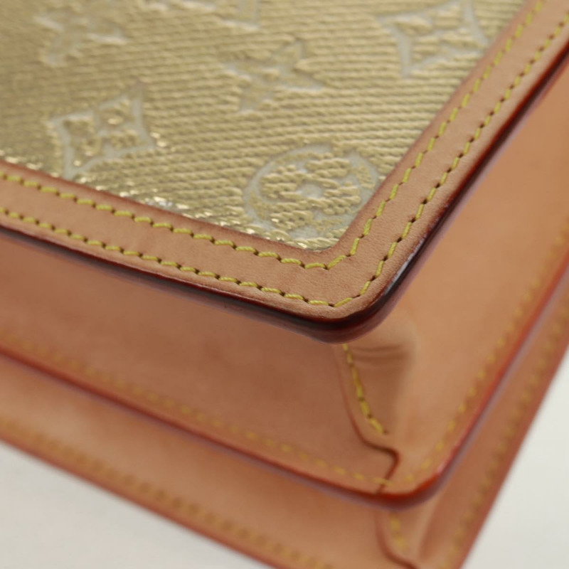 【日本直送】路易威登 Monogram Laminated Jacquard Daufine MINI 金色 M22826 Auth159872SAM-17