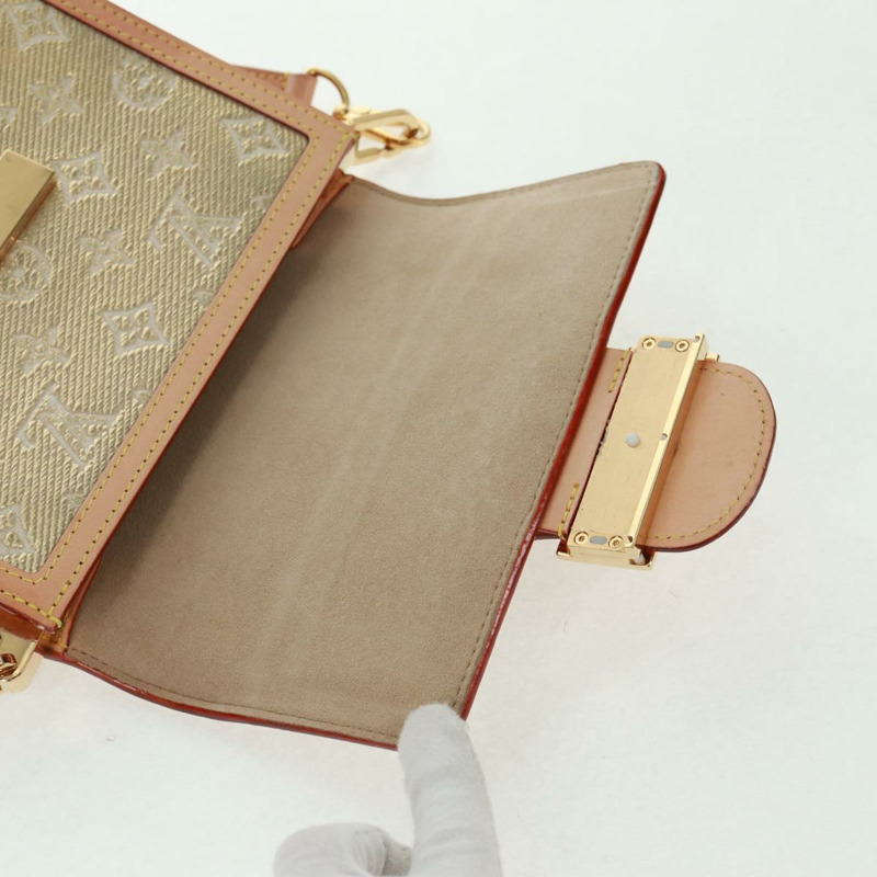 【日本直送】路易威登 Monogram Laminated Jacquard Daufine MINI 金色 M22826 Auth159872SAM-19