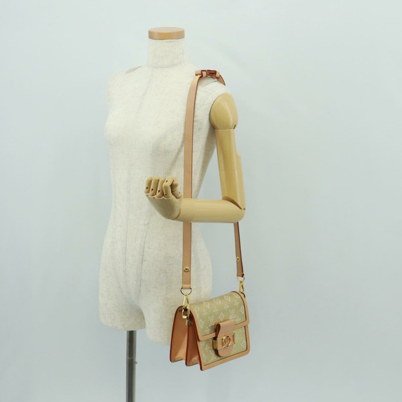 【日本直送】路易威登 Monogram Laminated Jacquard Daufine MINI 金色 M22826 Auth159872SAM-25