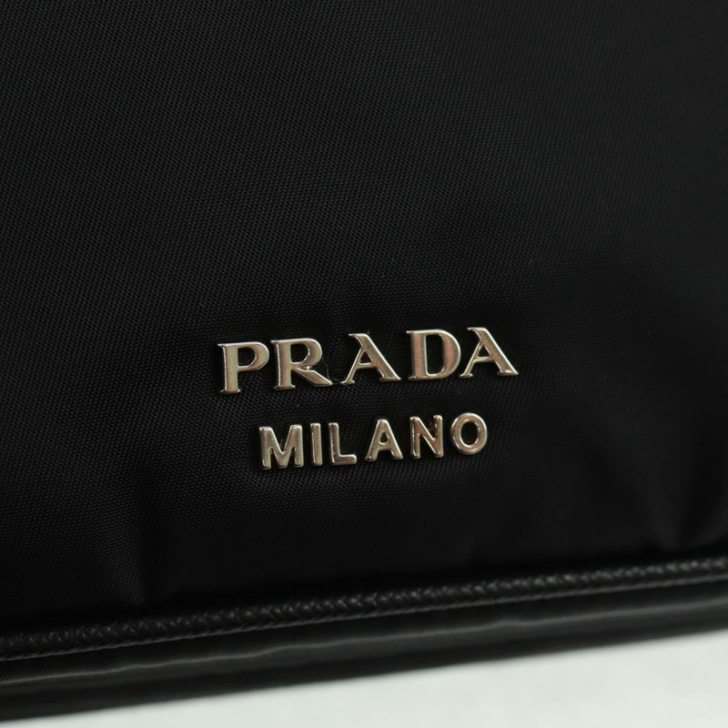 【日本直送】PRADA 尼龍手提包 黑色 銀色 正品 159878V-17