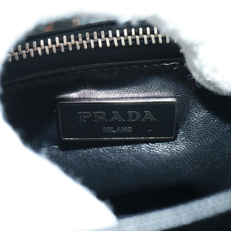 【日本直送】PRADA 尼龍手提包 黑色 銀色 正品 159878V-19