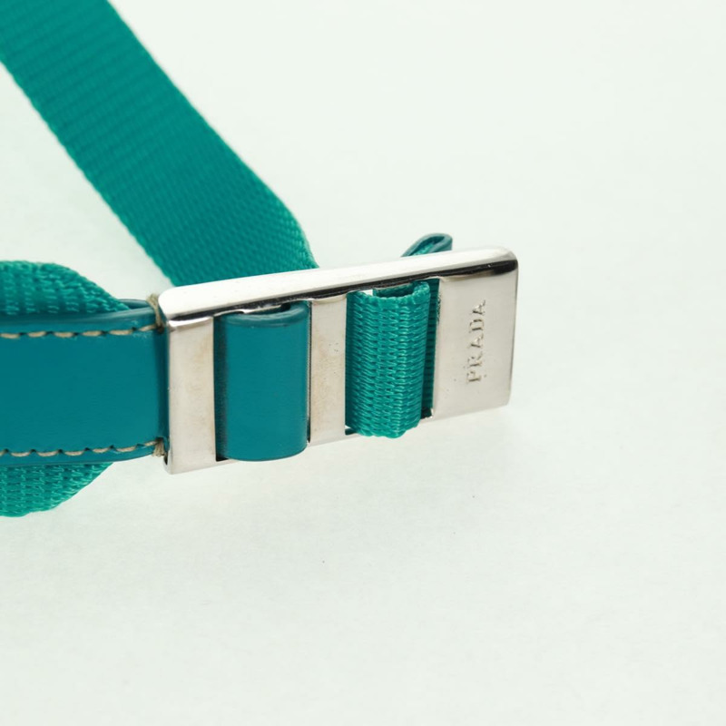 【日本直送】PRADA 雙肩包 尼龍材質 綠松石藍 銀色 正品 159914V-7